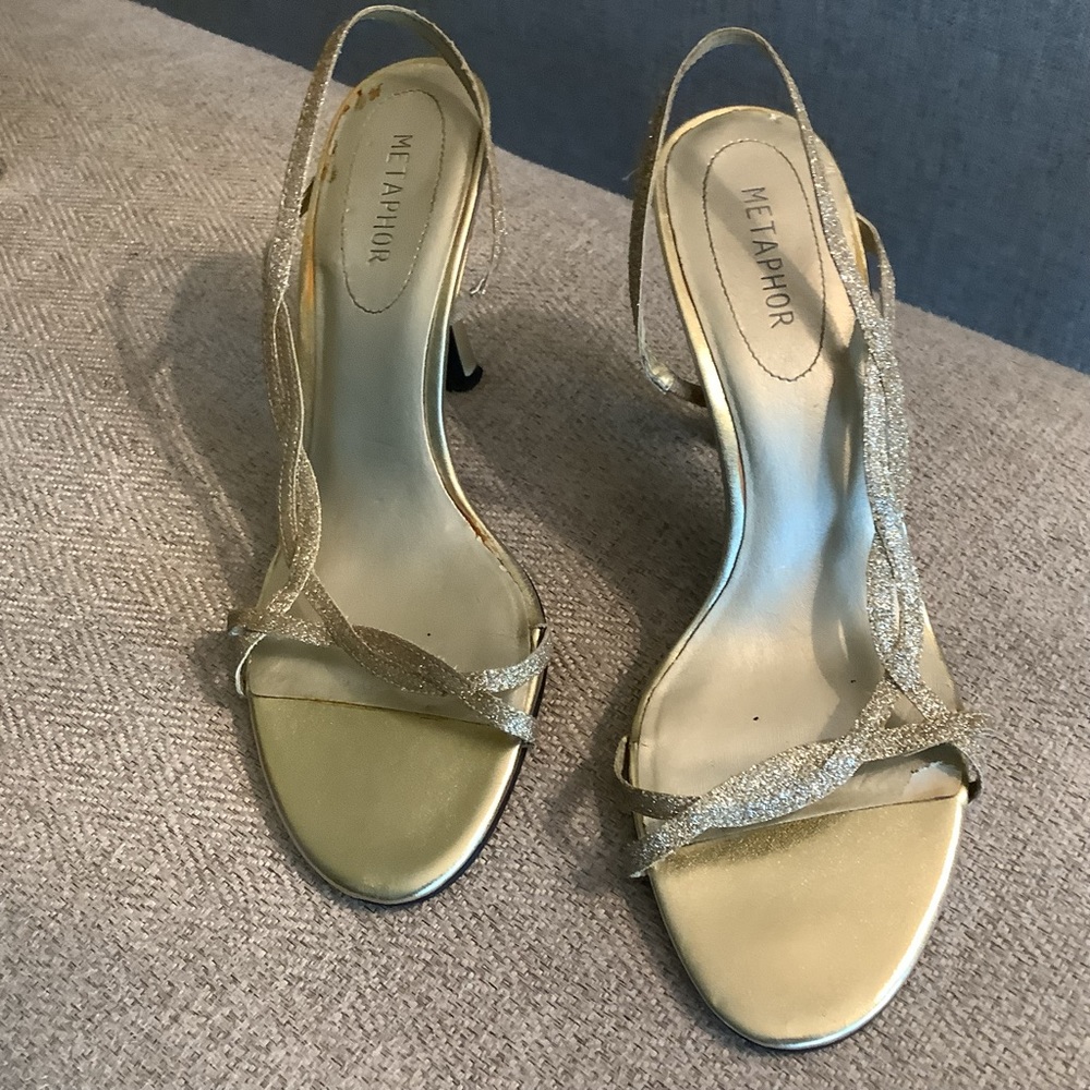 Gold, Dressy, Shoe